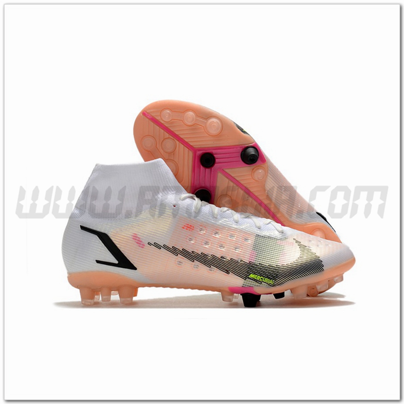 Nike Scarpe da Calcio Superfly 8 Pro AG Bianco/Arancia