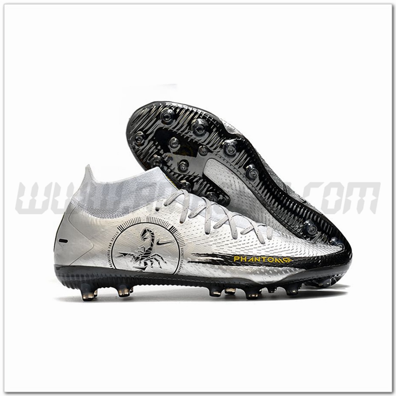 Nike Scarpe da Calcio Phantom GT Elite Dynamic Fit AG-PRO D'argento