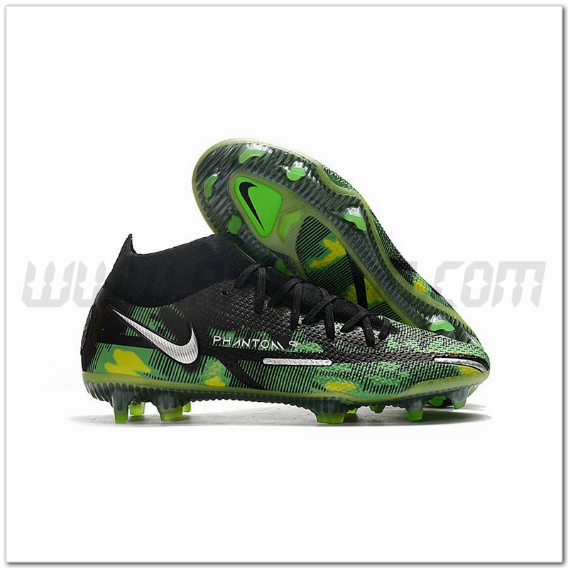 Nike Scarpe da Calcio Phantom GT2 Dynamic Fit Elite FG Nero/Verde