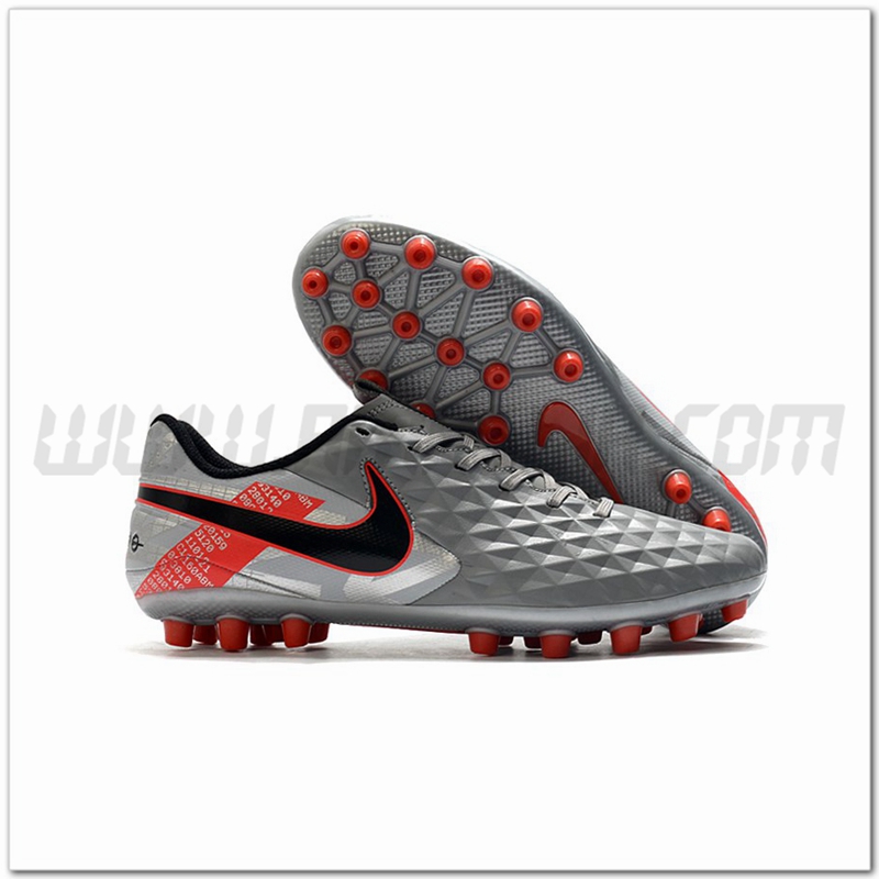 Nike Scarpe da Calcio Tiempo Legend VIII Acadermy AG Grigio Scuro