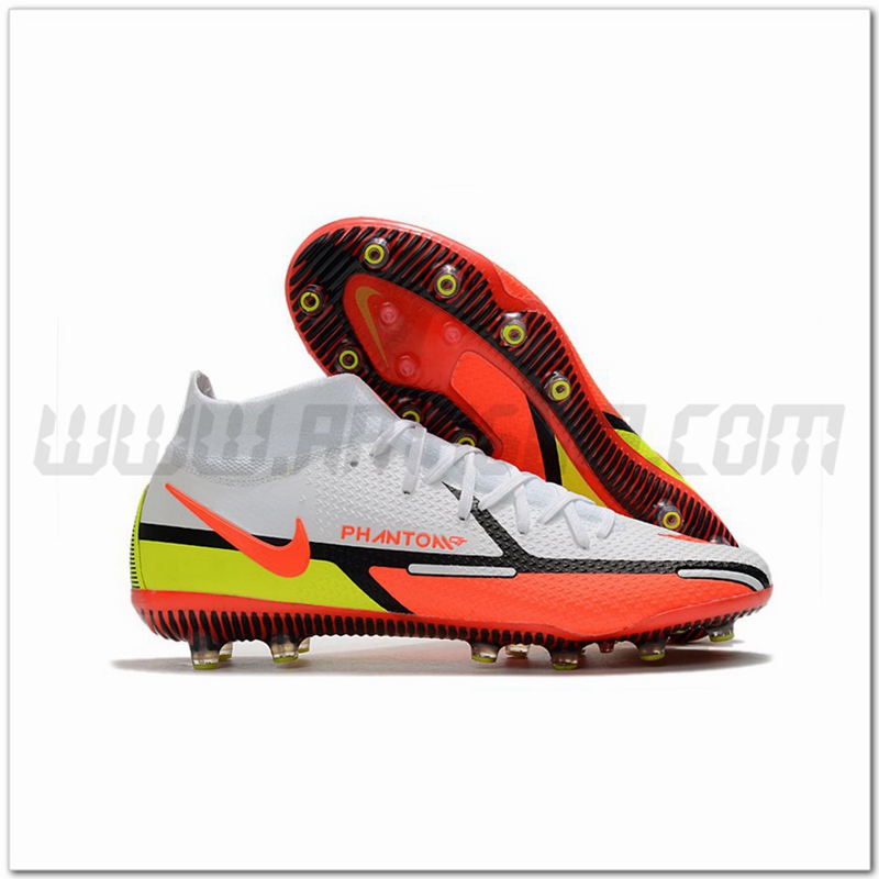 Nike Scarpe da Calcio Phantom GT Elite Dynamic Fit AG-PRO Bianco/Arancia