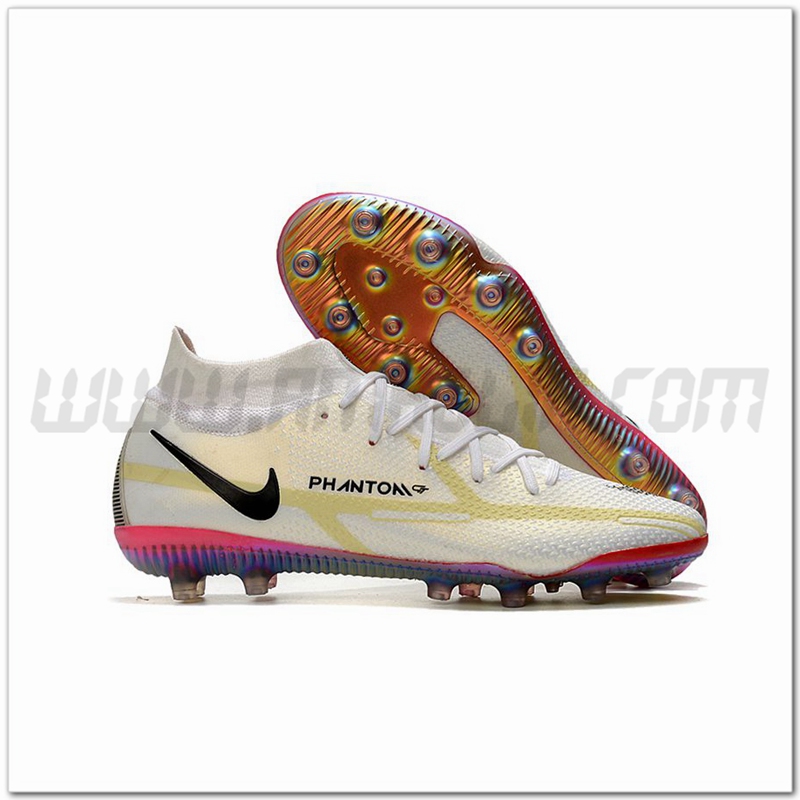 Nike Scarpe da Calcio Phantom GT Elite Dynamic Fit AG-PRO Bianco