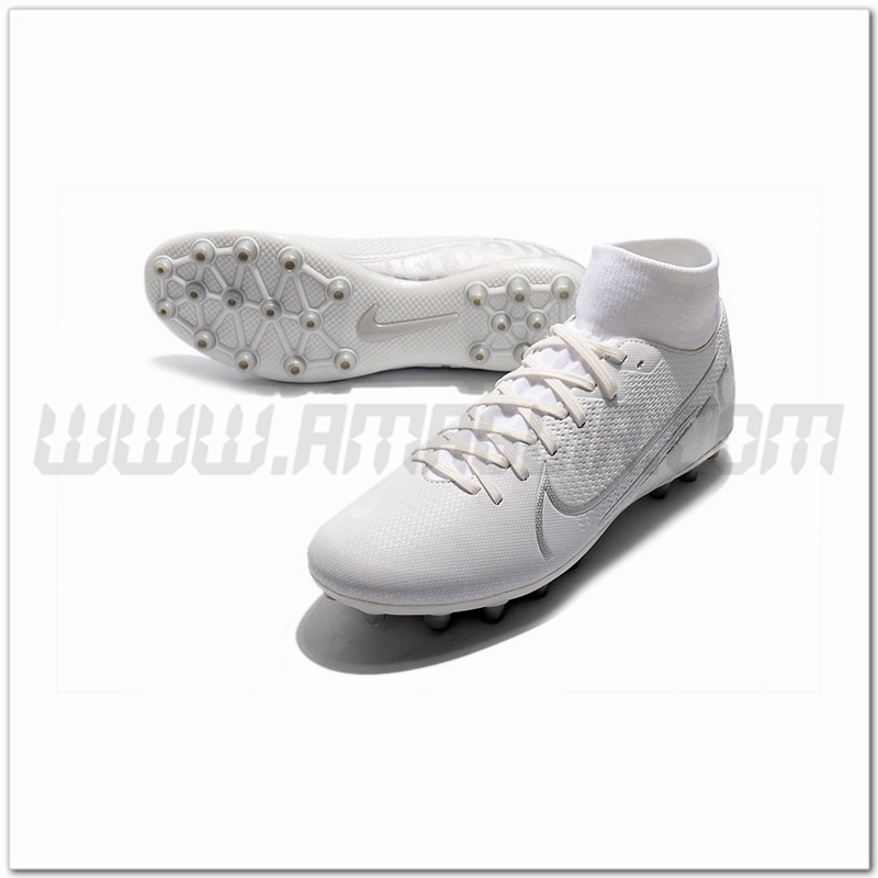 Nike Scarpe da Calcio Superfly 7 Academy CR7 AG Bianco
