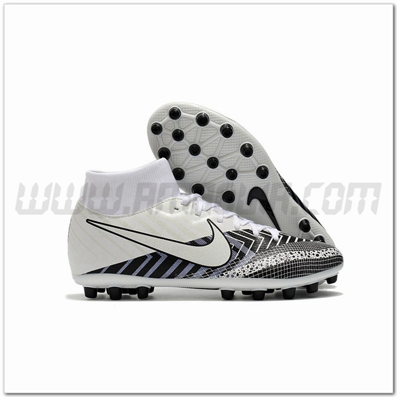 Nike Scarpe da Calcio Superfly 7 Academy CR7 AG Nero/Bianco