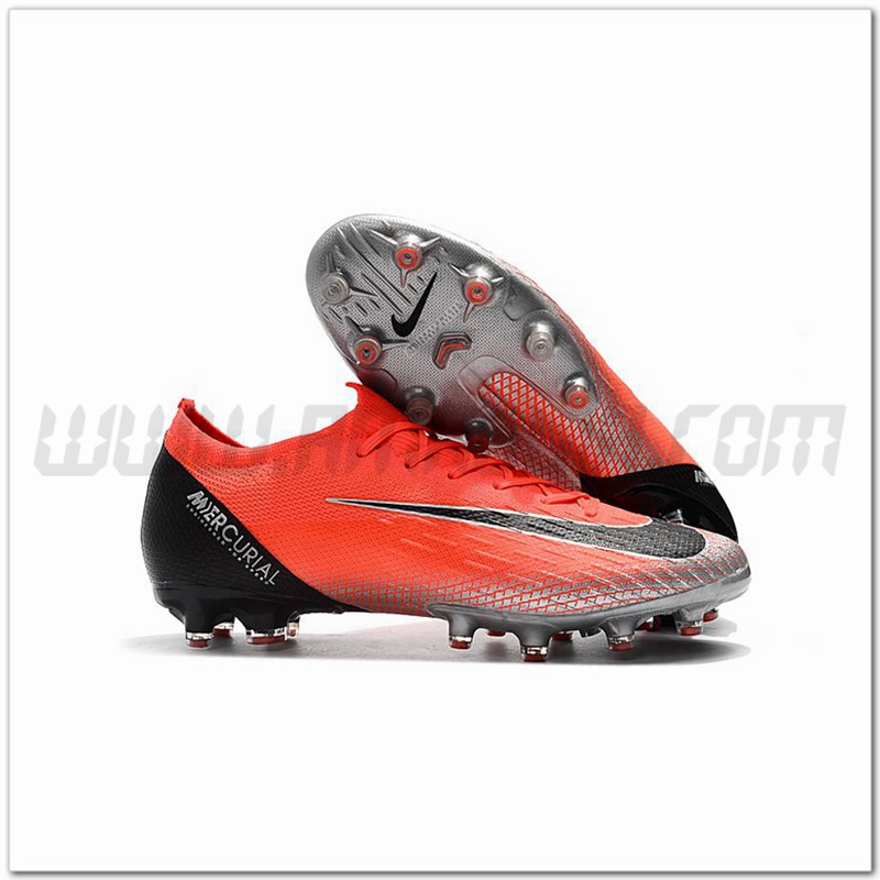 Nike Scarpe da Calcio Mercurial Vapor VII Elite CR7 AG Rosso