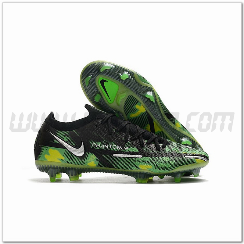 Nike Scarpe da Calcio Phantom GT2 Elite FG Nero/Verde