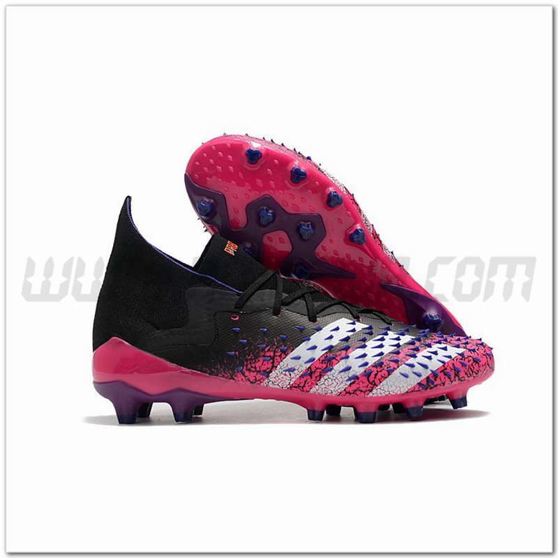Adidas Scarpe da Calcio Predator Freak.1 AG Nero/Rosa