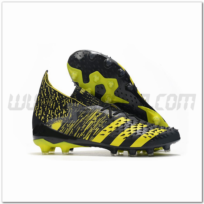 Adidas Scarpe da Calcio Predator Freak.1 AG Nero/Giallo
