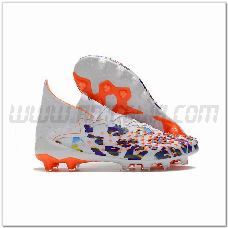 Adidas Scarpe da Calcio Predator Freak.1 AG Bianco