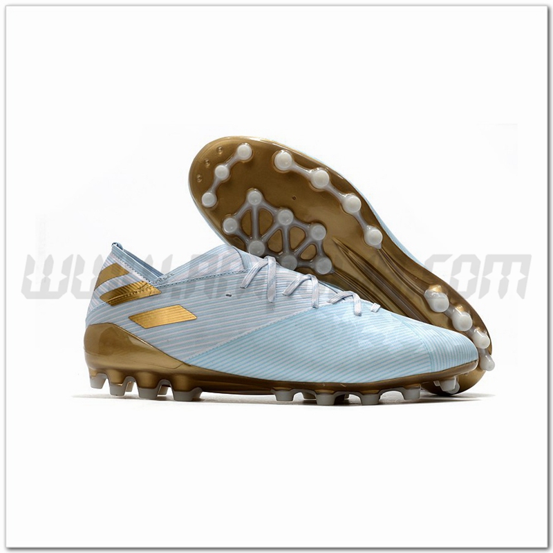 Adidas Scarpe da Calcio Nemeziz 19.1 AG Azzurro