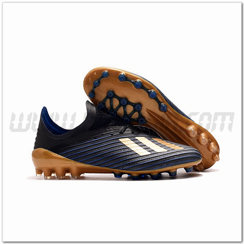 Adidas Scarpe da Calcio X 19.1 AG Nero/Blu
