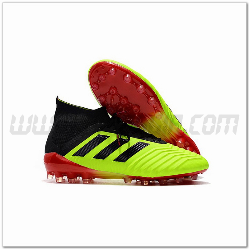 Adidas Scarpe da Calcio Predator 18.1 AG Verde/Nero