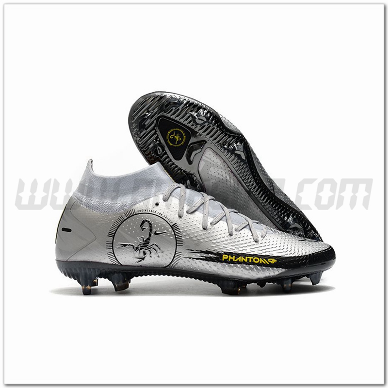 Nike Scarpe da Calcio Phantom Scorpion Elite Dynamic Fit FG D'argento
