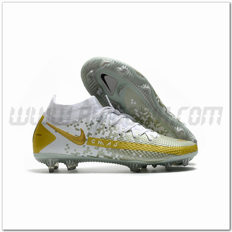 Nike Scarpe da Calcio Phantom GT Elite Dynamic Fit FG Verde/Bianco
