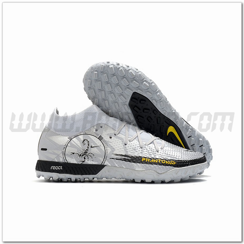 Nike Scarpe da Calcio Phantom GT Pro TF D'argento