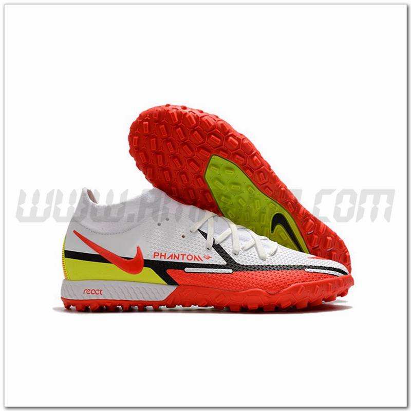 Nike Scarpe da Calcio Phantom GT Pro TF Bianco