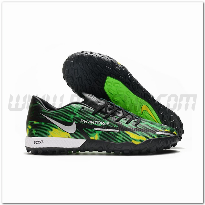 Nike Scarpe da Calcio React Phantom GT2 Pro TF Verde