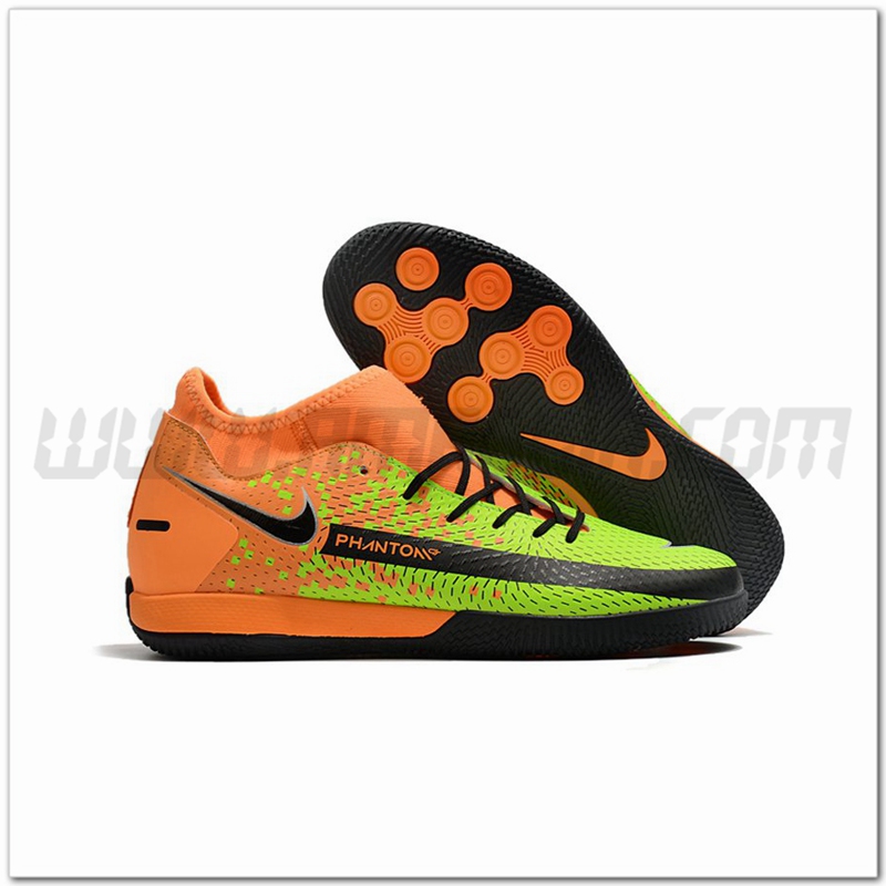 Nike Scarpe da Calcio Phantom GT Academy Dynamic Fit IC Verde/Arancia