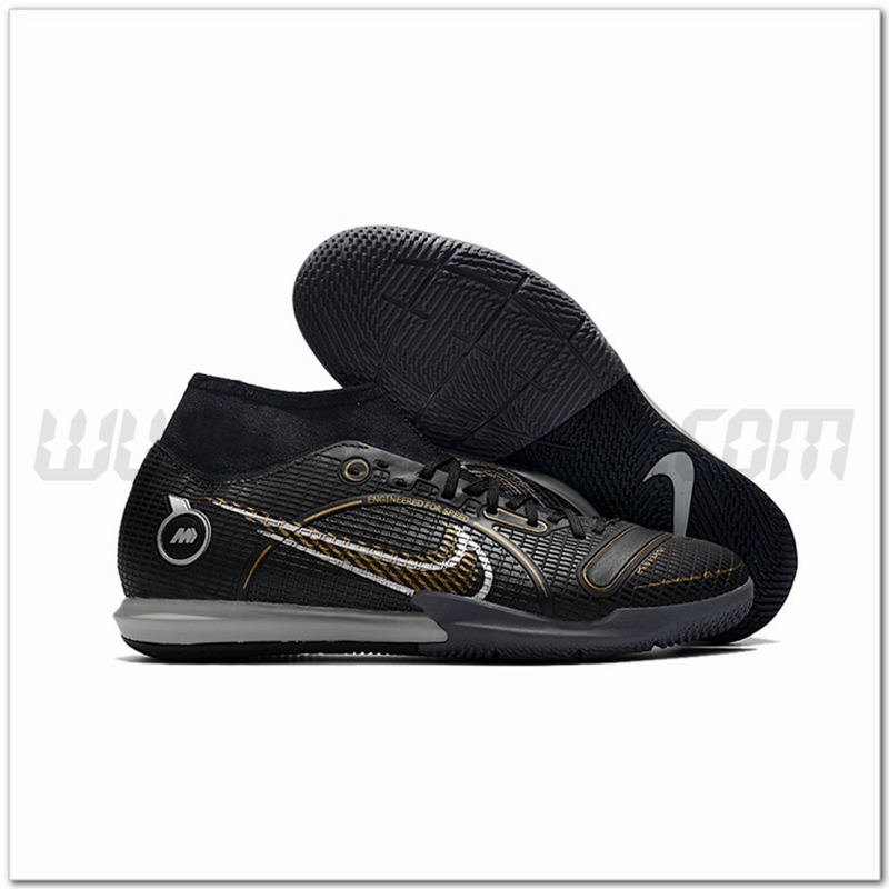 Nike Scarpe da Calcio Mercurial Superfly VIII Academy IC Nero
