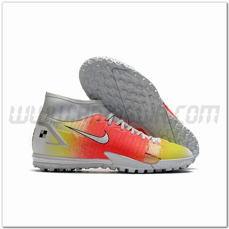 Nike Scarpe da Calcio Superfly 8 Academy TF Rosso/Giallo
