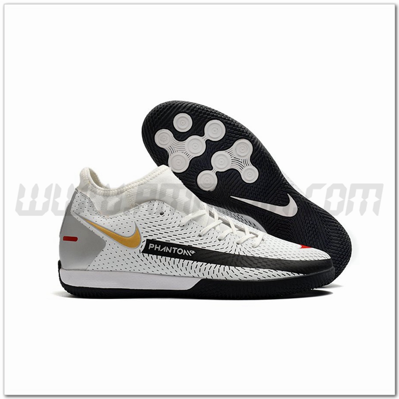 Nike Scarpe da Calcio Phantom GT Academy Dynamic Fit IC Bianco