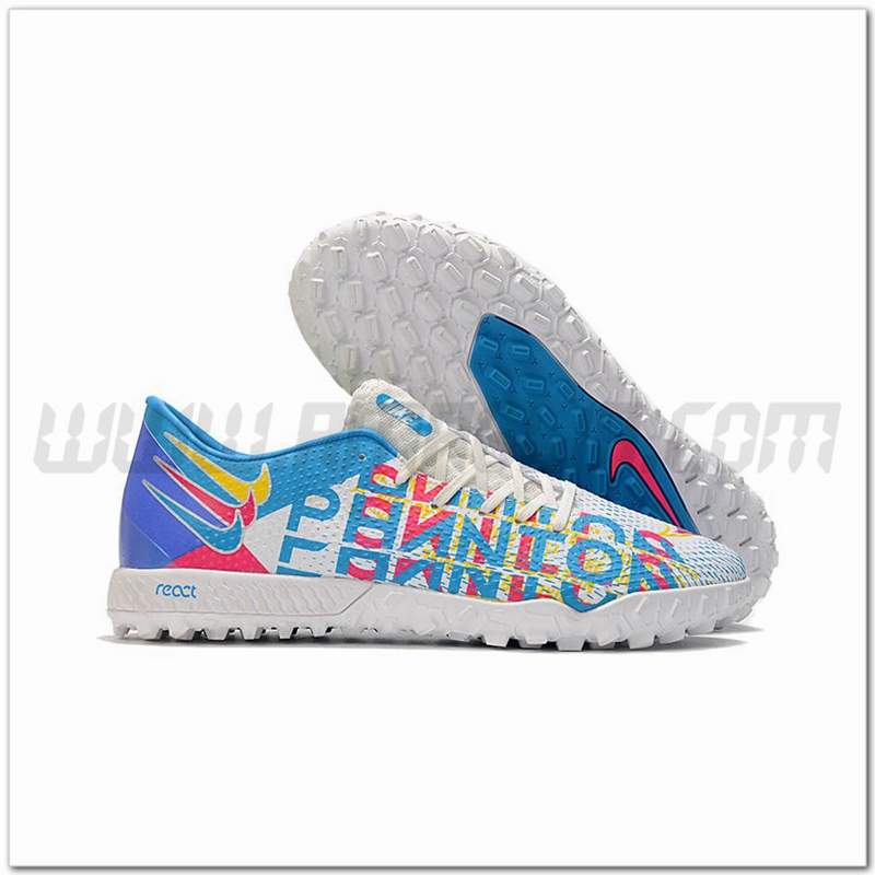 Nike Scarpe da Calcio React Phantom GT Pro TF Giallo/Rosa/Blu