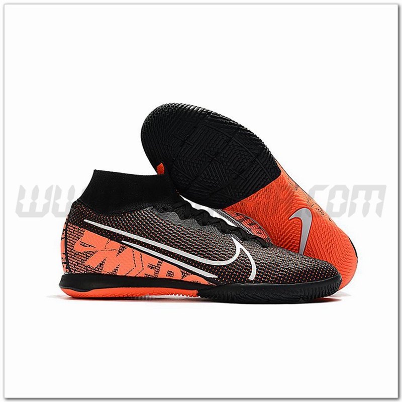 Nike Scarpe da Calcio Mercurial Superfly 7 Elite MDS IC Nero/Arancia