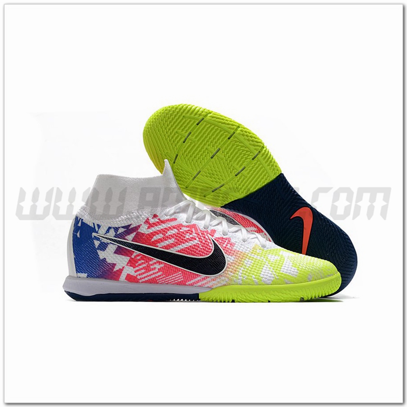 Nike Scarpe da Calcio Mercurial Superfly 7 Elite MDS IC Giallo/Rosa/Blu