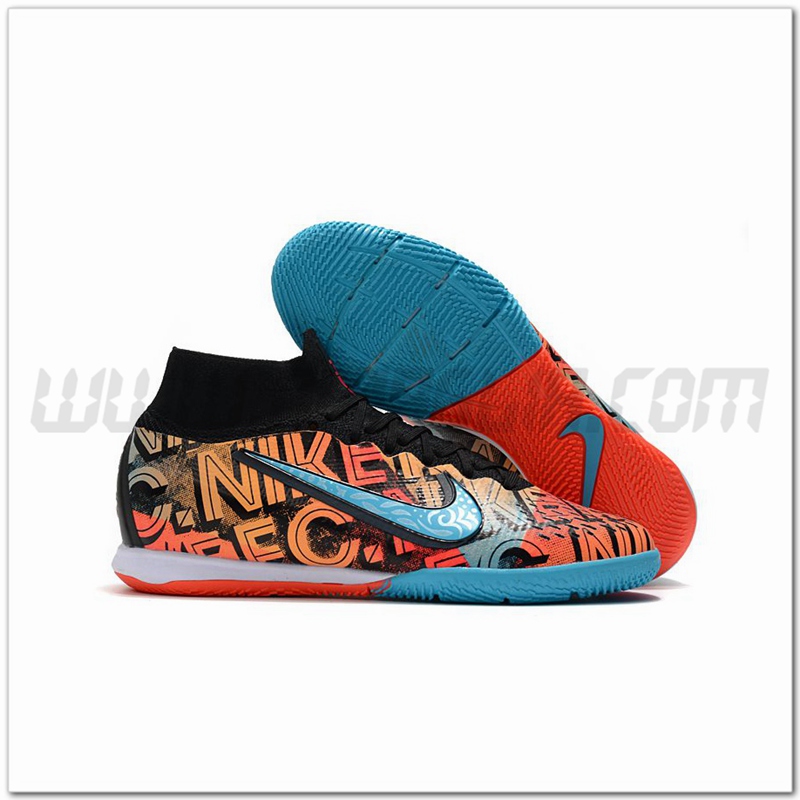 Nike Scarpe da Calcio Mercurial Superfly 7 Elite MDS IC Arancia/Blu