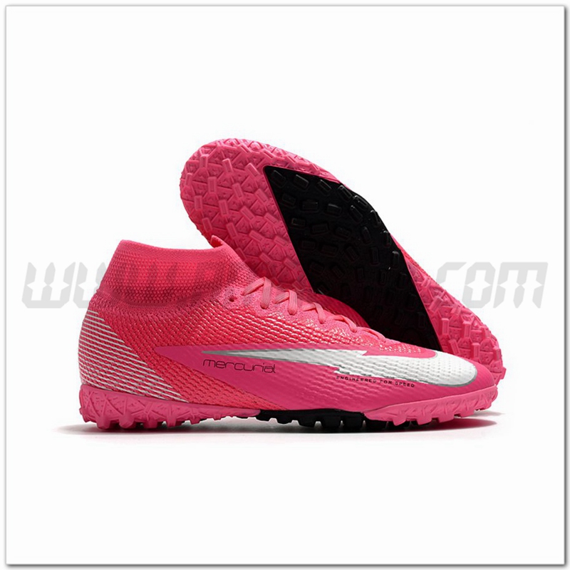 Nike Scarpe da Calcio Mercurial Superfly 7 Elite MDS TF Rosa