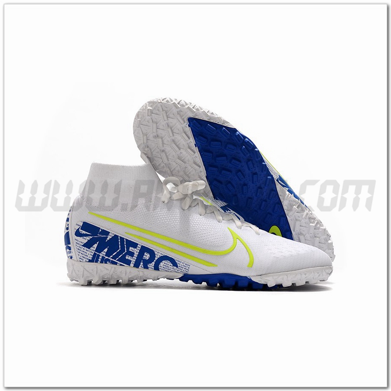 Nike Scarpe da Calcio Mercurial Superfly 7 Elite MDS TF Bianco