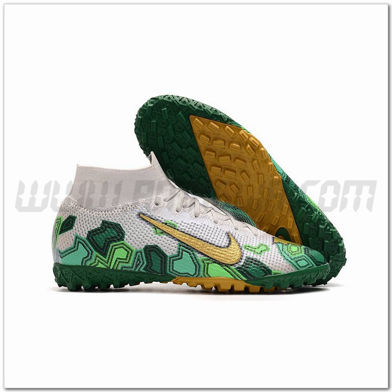Nike Scarpe da Calcio Mercurial Superfly 7 Elite MDS TF Bianco