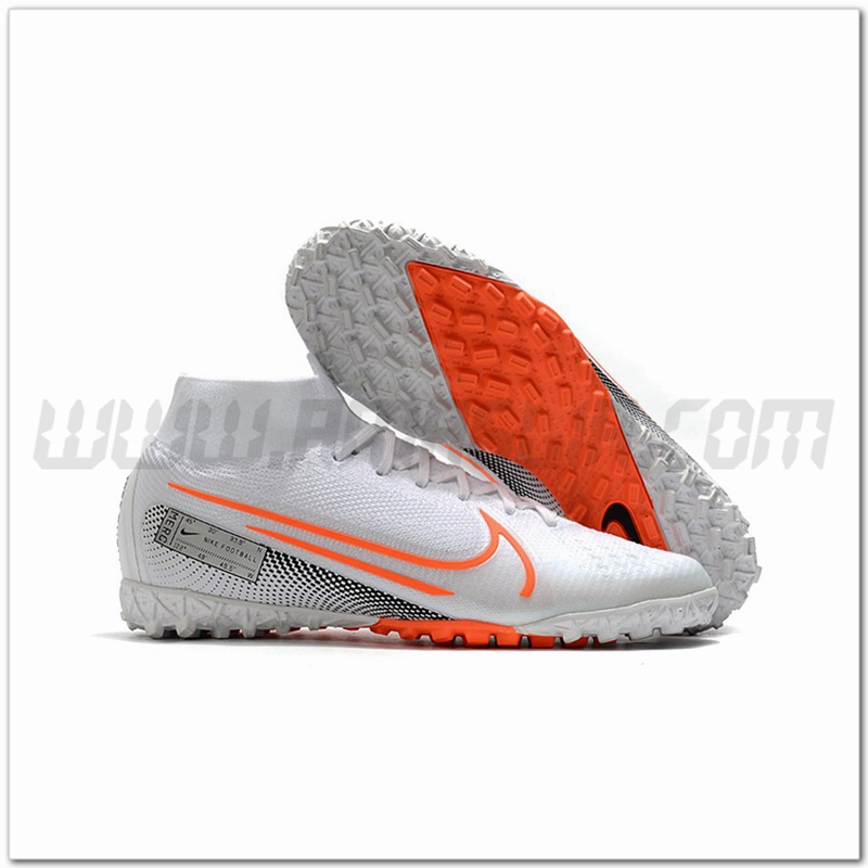 Nike Scarpe da Calcio Mercurial Superfly 7 Elite MDS TF Bianco