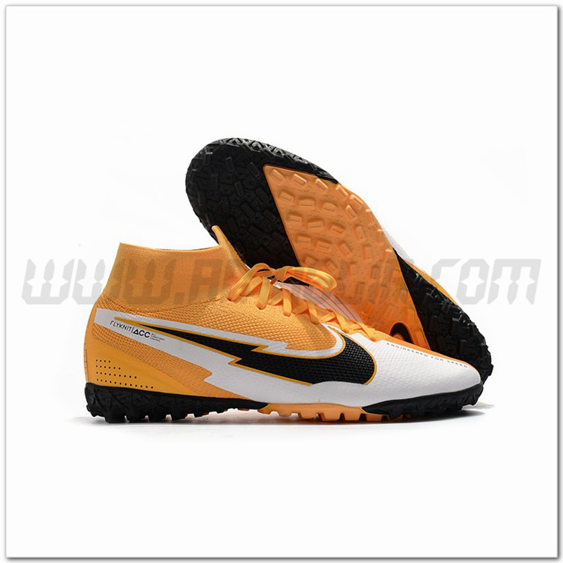 Nike Scarpe da Calcio Mercurial Superfly 7 Elite MDS TF Arancia/Bianco