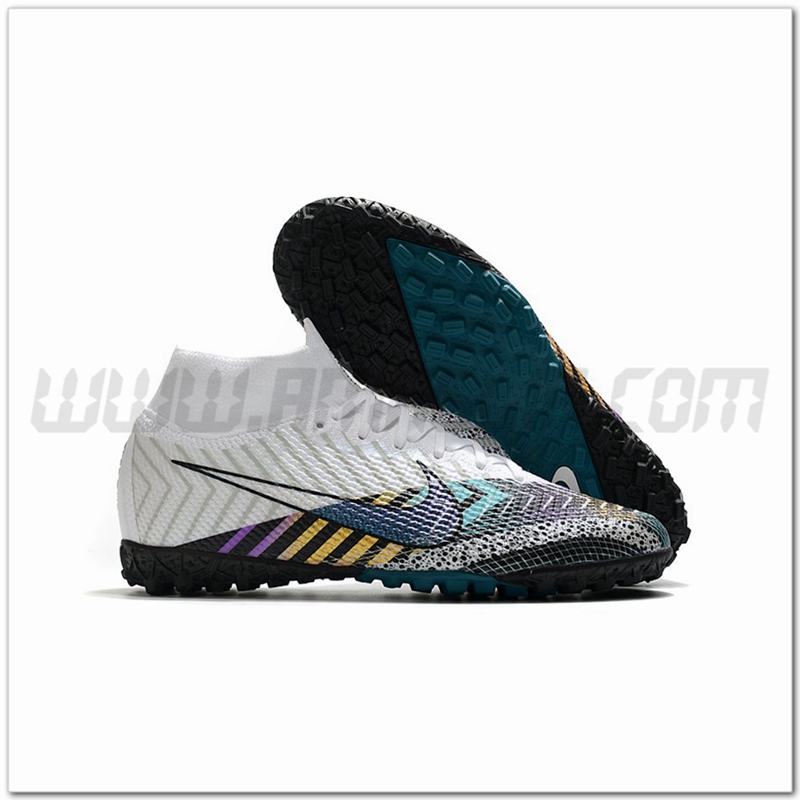 Nike Scarpe da Calcio Mercurial Superfly 7 Elite MDS TF Bianco