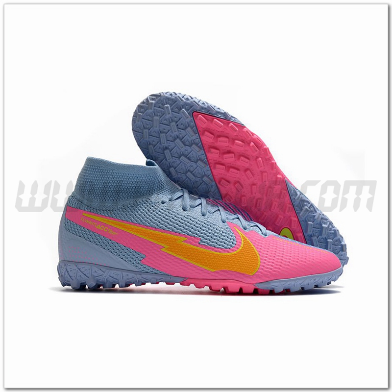 Nike Scarpe da Calcio Mercurial Superfly 7 Elite MDS TF Rosa/Blu