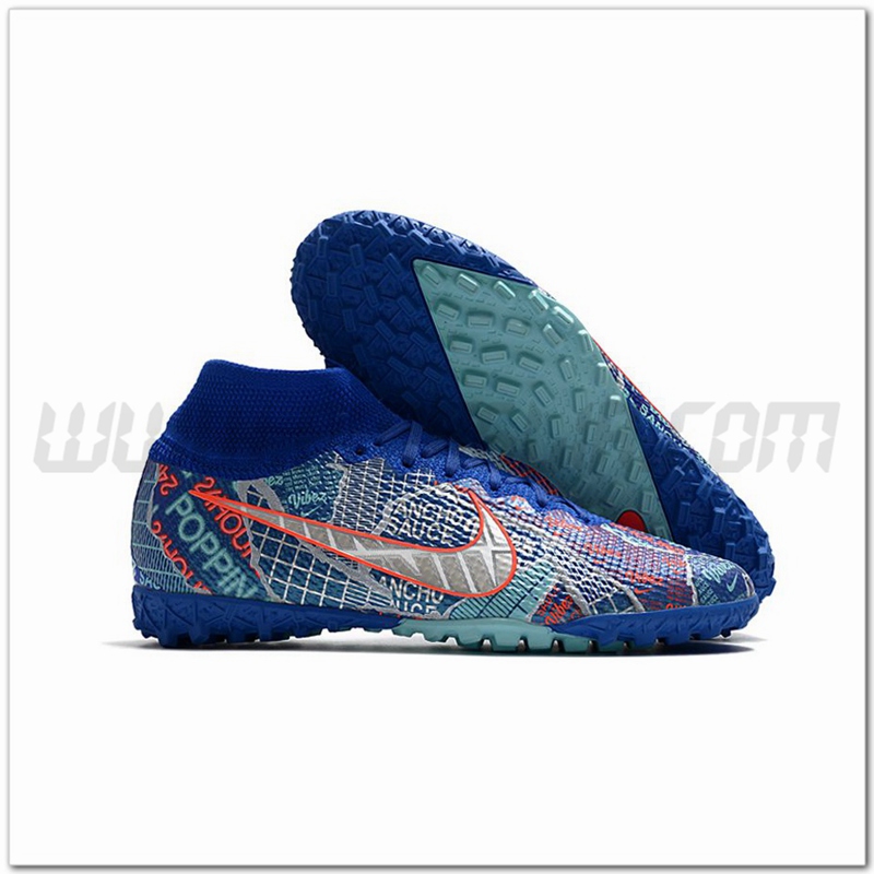 Nike Scarpe da Calcio Mercurial Superfly 7 Elite MDS TF Blu