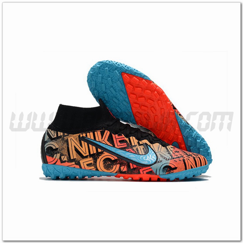 Nike Scarpe da Calcio Mercurial Superfly 7 Elite MDS TF Arancia/Blu
