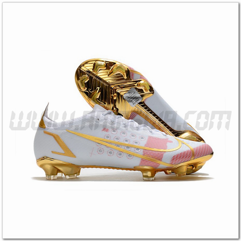 Nike Scarpe da Calcio Mercurial Vapor XIV Elite FG Bianco/Rosa