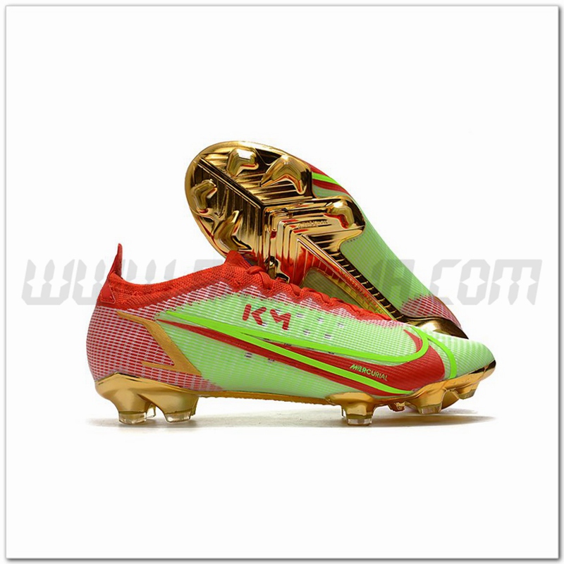 Nike Scarpe da Calcio Mercurial Vapor XIV Elite FG Verde/Rosso