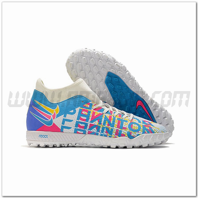 Nike Scarpe da Calcio Phantom GT Academy Dynamic Fit TF Giallo/Rosa/Blu