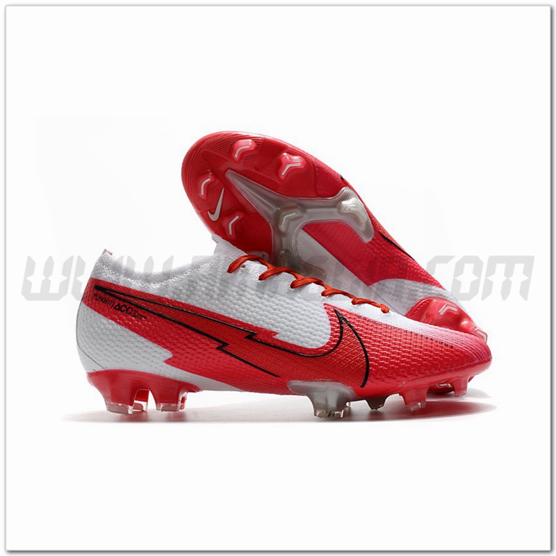Nike Scarpe da Calcio Mercurial Vapor 13 Elite FG Bianco/Rosso