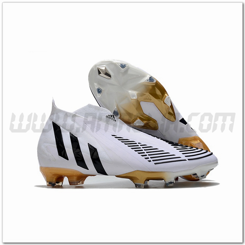 Adidas Scarpe da Calcio Predator Edge+ FG Bianco