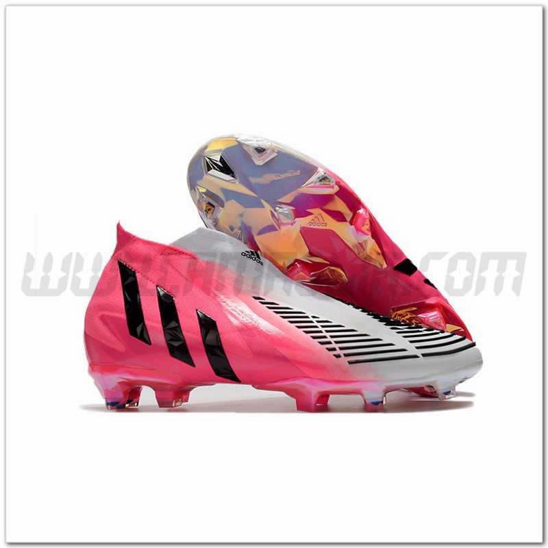 Adidas Scarpe da Calcio Predator Edge+ FG Bianco/Rosa