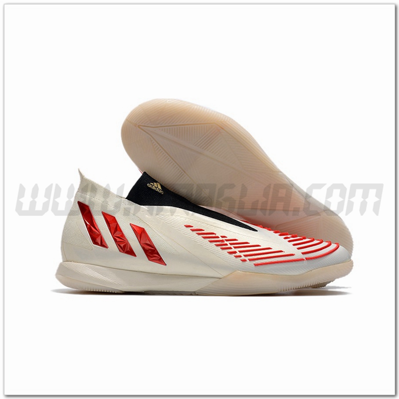 Adidas Scarpe da Calcio Predator Edge1 IC Bianco