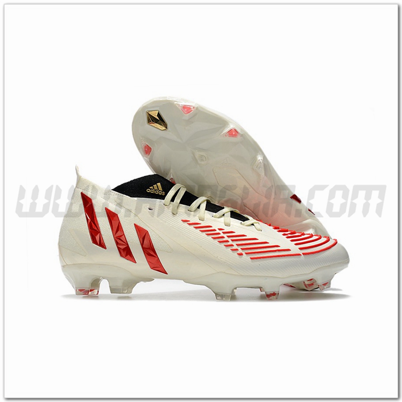 Adidas Scarpe da Calcio Predator Edge.1 FG Bianco