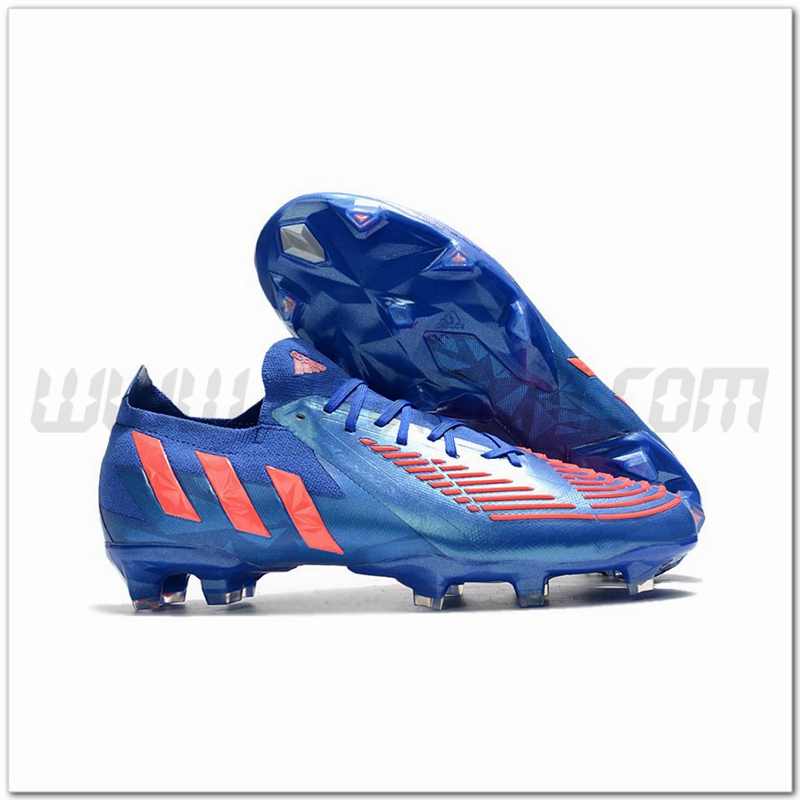 Adidas Scarpe da Calcio Predator Edge.1 Low FG Blu
