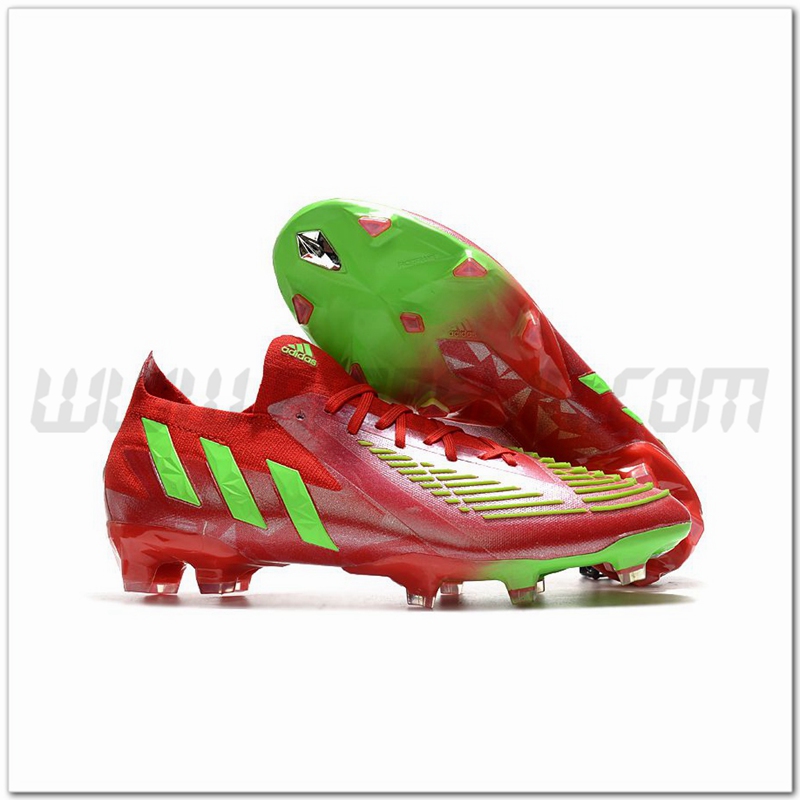 Adidas Scarpe da Calcio Predator Edge.1 Low FG Rosso