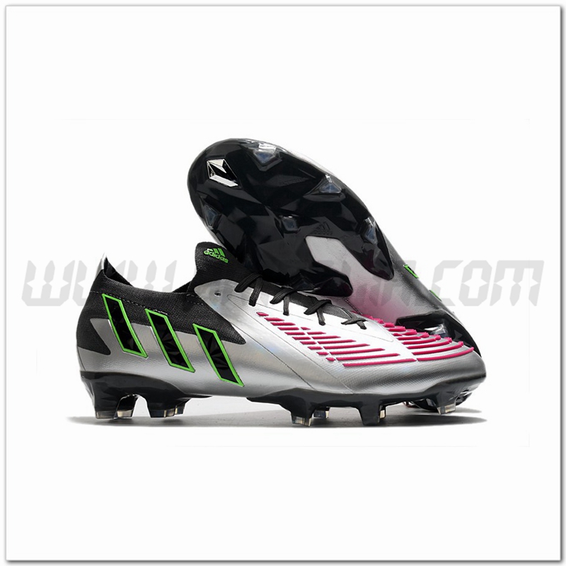 Adidas Scarpe da Calcio Predator Edge.1 Low FG D'argento