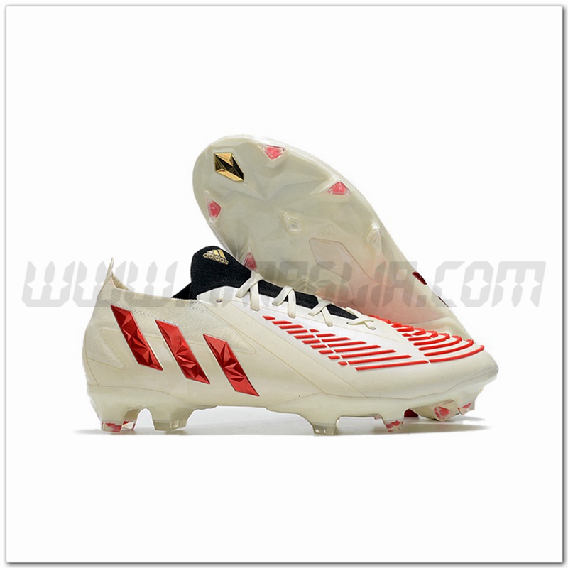 Adidas Scarpe da Calcio Predator Edge.1 Low FG Bianco